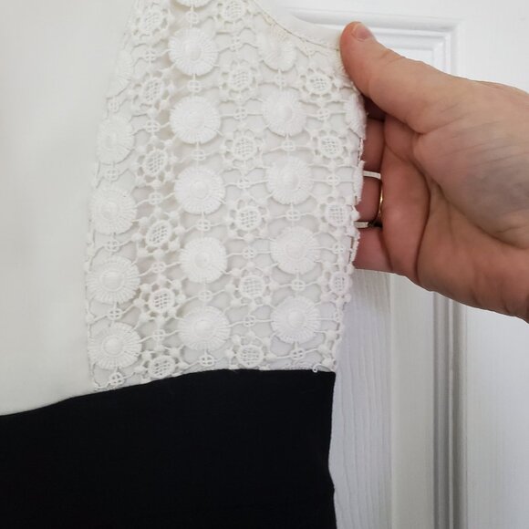 Calvin Klein Black & White Cocktail Dress – Size 12 - Picture 4 of 6